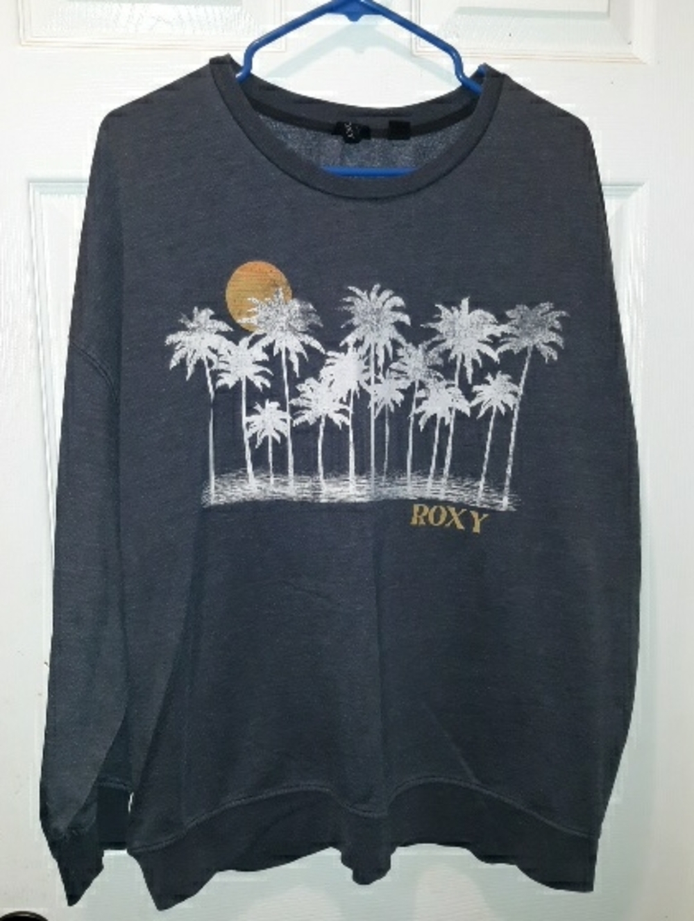 Roxy Washed Black/Gray Lightweight Sweatshirt